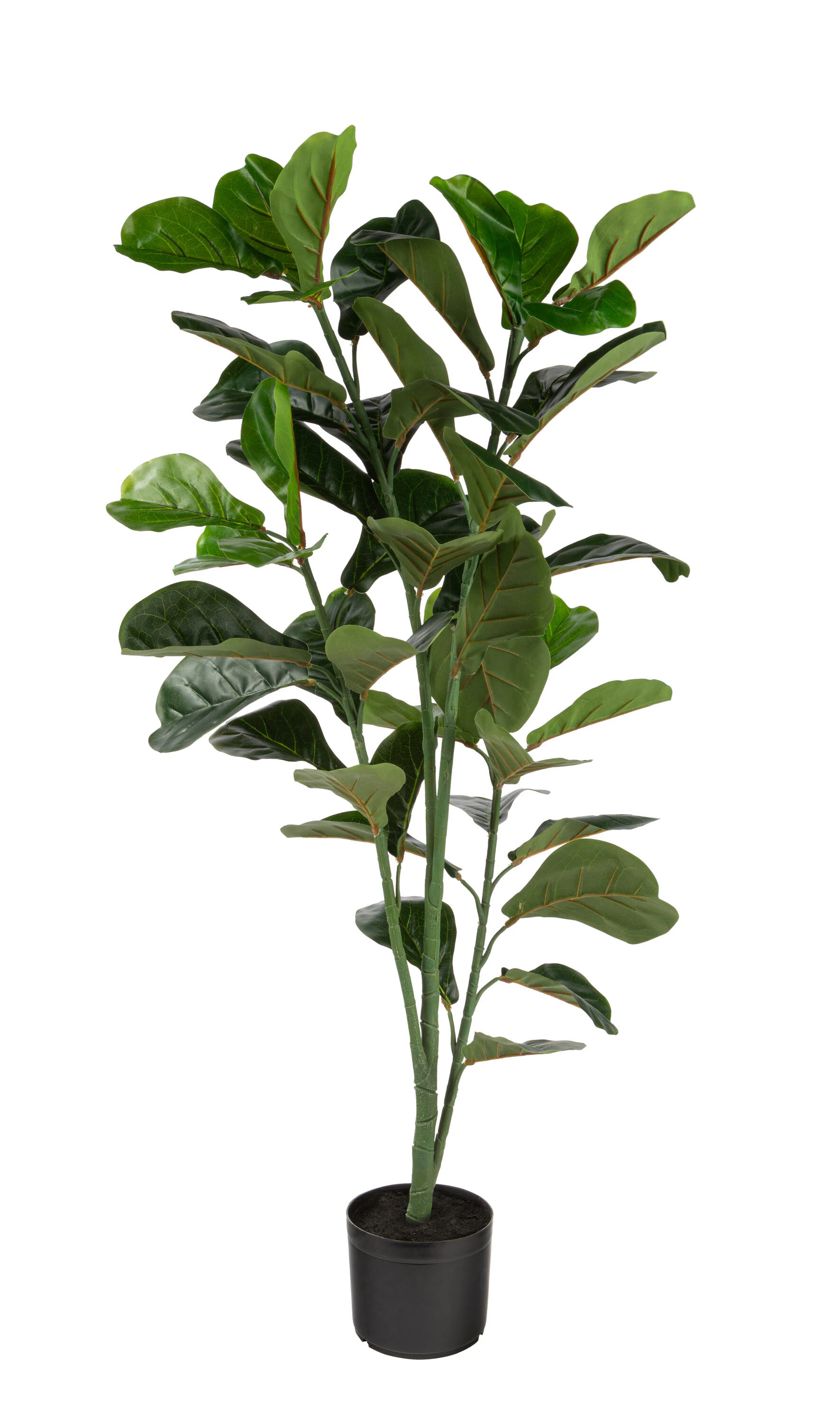 naturae decor 47-Inches Green Indoor/Outdoor Floor Fiddle Leaf Artificial tree | OUT-FIDDLE-47W | Lowe's