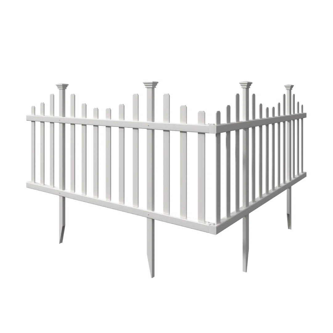 Zippity Outdoor Products 2.5ft H x 4.7ft W (2 Panels) No Dig Zippity Madison Fence Panel Kit, No ... | Wayfair North America