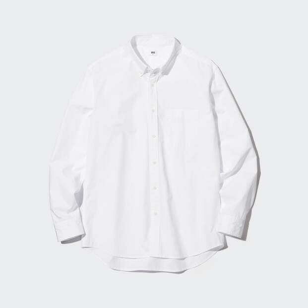 Unisex Extra Fine Cotton Broadcloth Regular Fit Shirt (Button-Down Collar) | UNIQLO (UK)