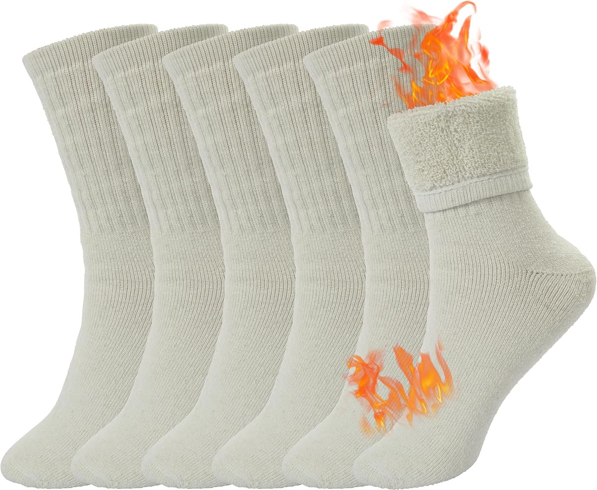 BomKinta Wool Hiking Socks Women - Merino Thick Warm Thermal Boot Socks - Winter Cozy Crew Sock S... | Amazon (US)