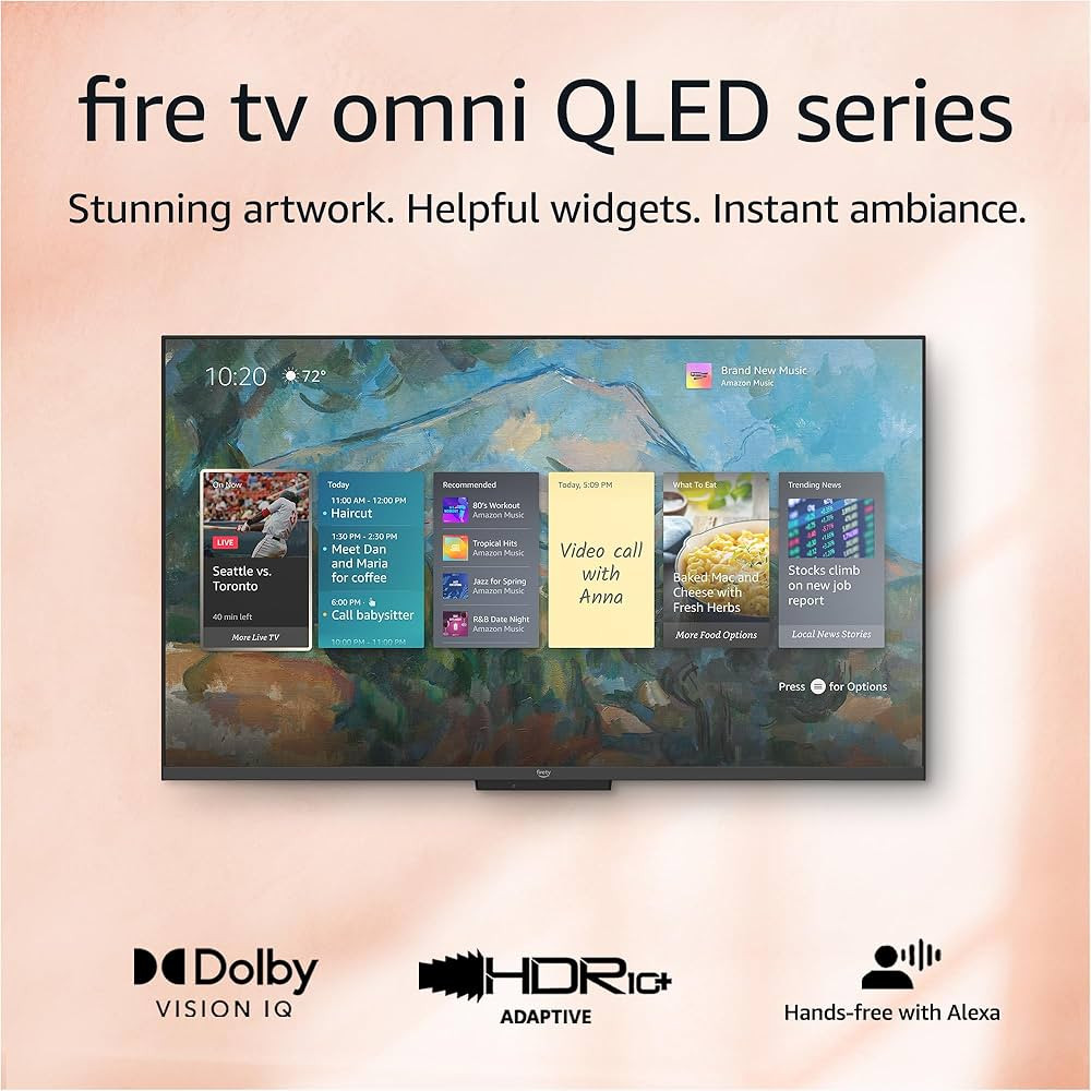 Amazon Fire TV 50" Omni QLED Series 4K UHD smart TV, Dolby Vision IQ, Fire TV Ambient Experience,... | Amazon (US)