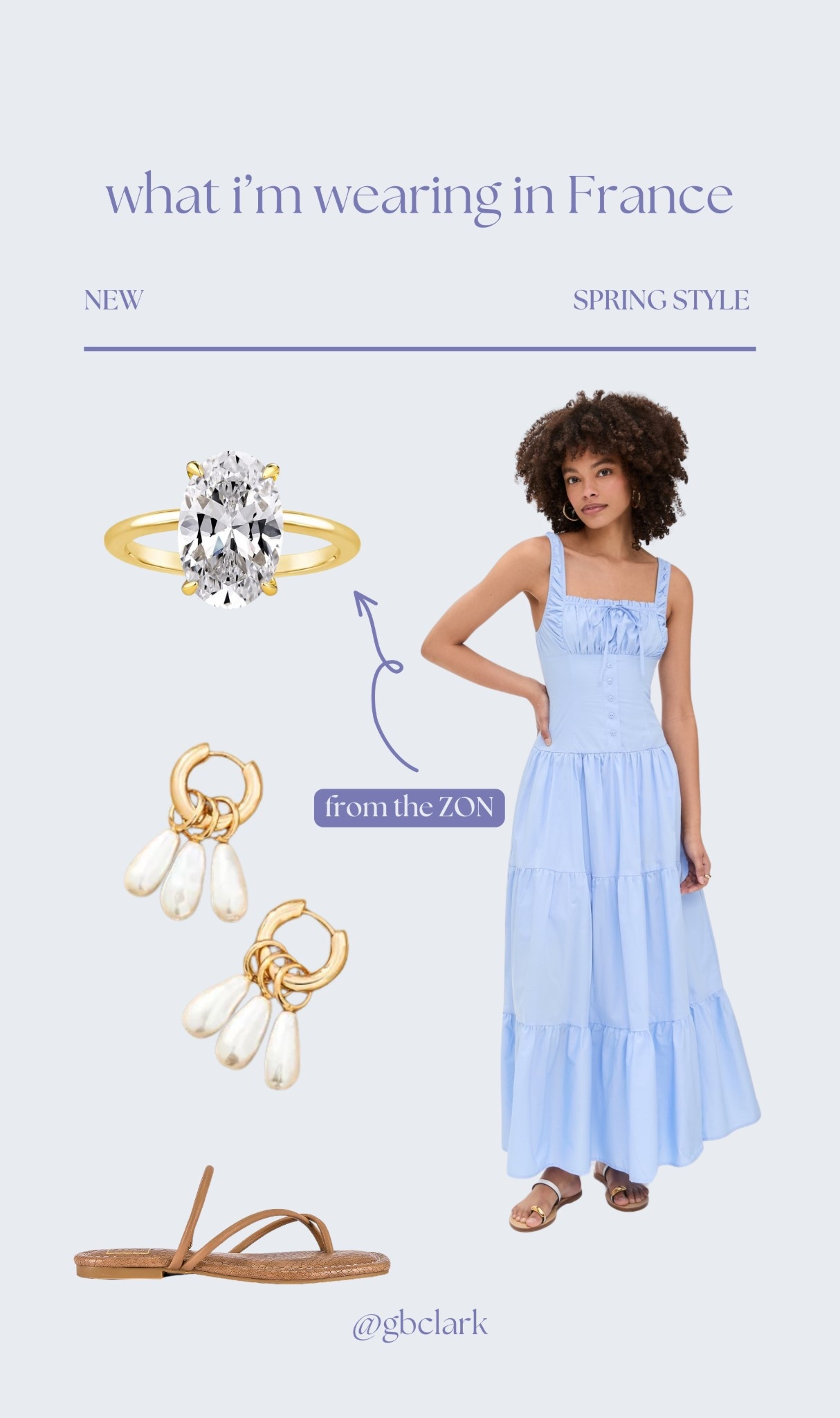 What I wore around during the day in Monaco, soo comfy and flattering! Ring is a best seller, I’ve been wearing nonstop postpartum. 
Dress in L! 

#springstyle #dresses #travel 