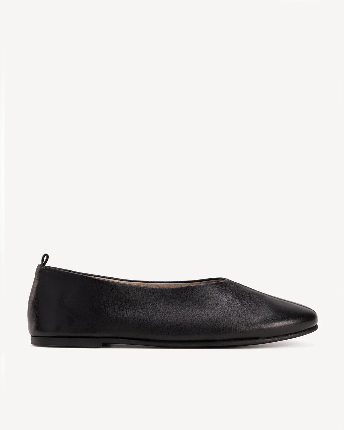 The Contemporary Ballet Flat Black | Poppy Barley
