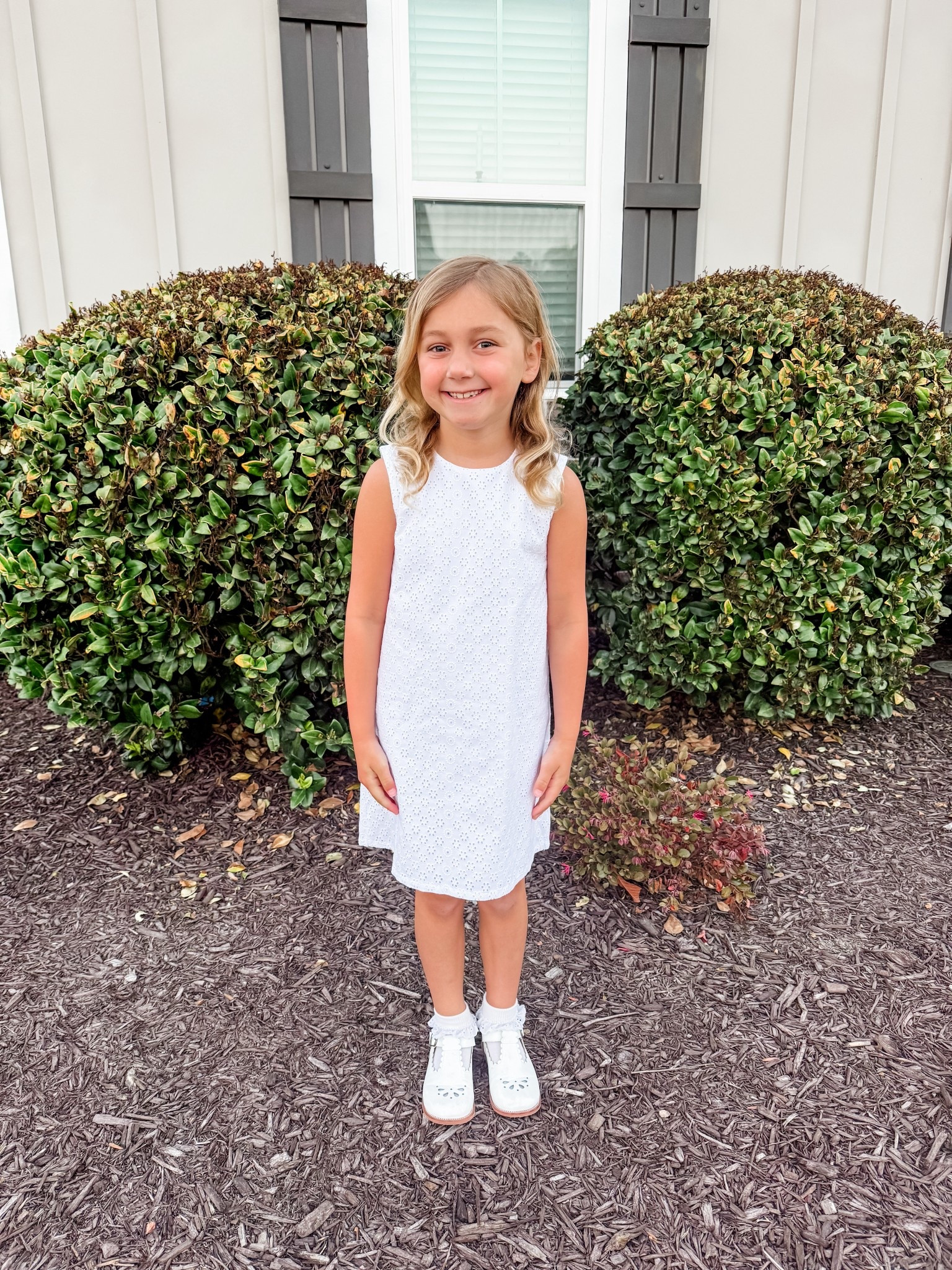 Beautiful girl ready for her graduation pics today! Dress is an eyelet A line dress from The Beaufort Binnet Company. Zips in the back with 3 bows. If between sizes, go up. She’s 6.5, wearing a size 7. Perfect for graduation, Easter, church and more!

Shoes & socks are Amazon 
Click here to shop!

Graduation | kindergarten | white dress | girls | southern | bows | shoes| socks | preppy | structured | zip up | Mary Jane’s | Sunday best | toddler | girl | little girl | spring | summer | style | white | outfit | ruffle | jefferies socks | lace | trim 

#LTKmomlife #LTKSeasonal #LTKKids
