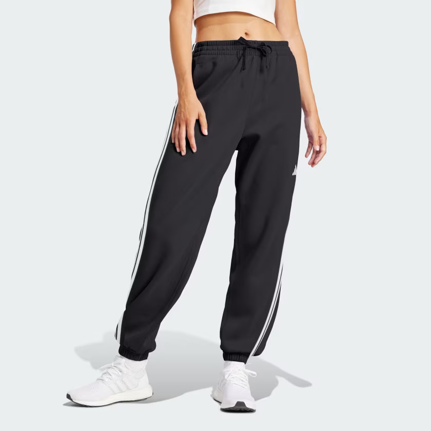 Essentials 3-Stripes French Terry Cuffed Pants | adidas (US)