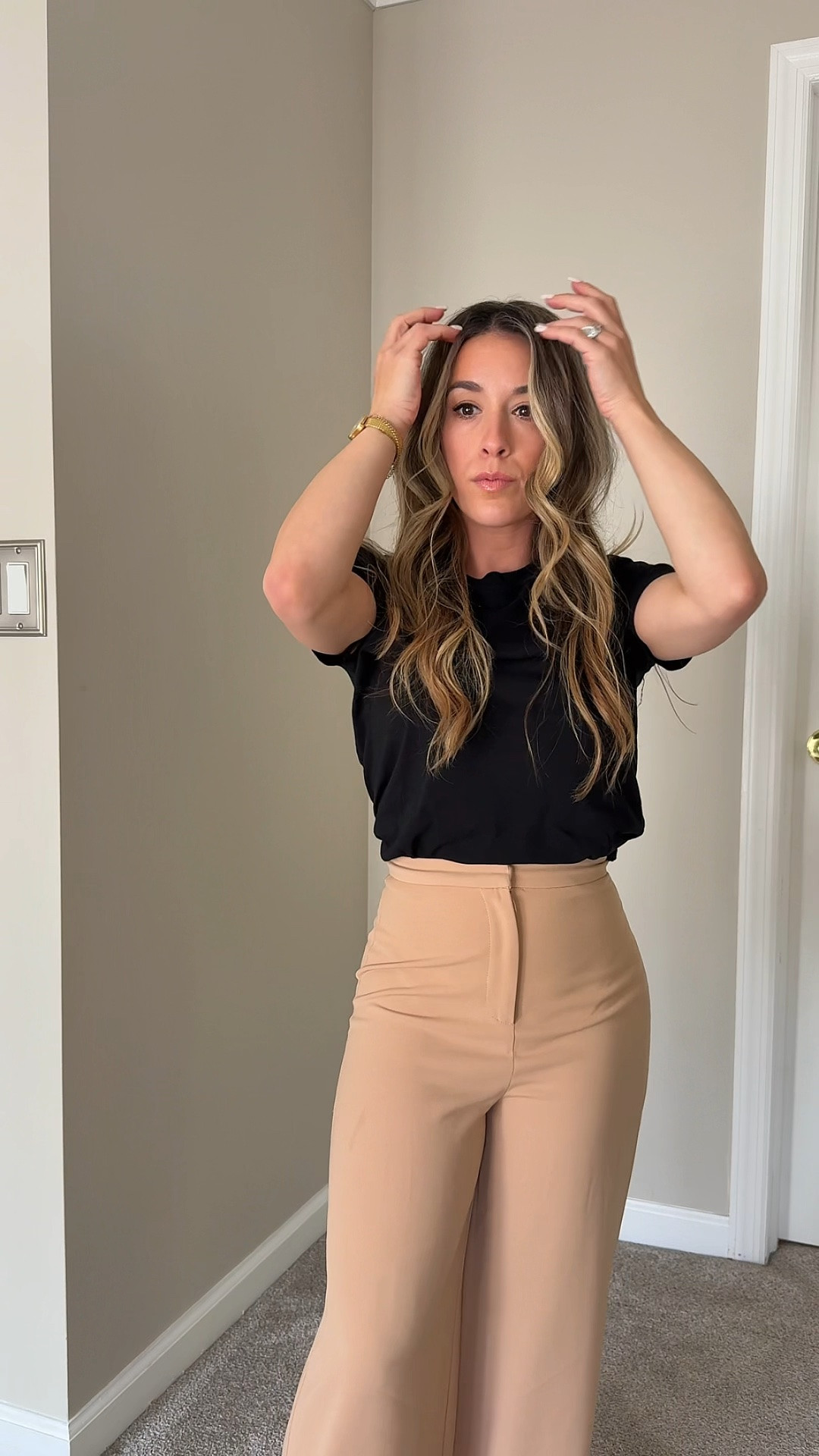 Black tee kind of day 🤍

Fit: Everlane tee exact linked size xs 

Everlane black cotton tee, beige tailored pants outfit, silk scarf styling ideas, Marc Fisher netted flats, elevated basics outfit, chic neutral outfit, effortless everyday style, minimalist fashion inspo, Parisian inspired outfit, classy casual style, capsule wardrobe staples, lightweight summer outfit, elegant neutral fashion, timeless outfit ideas, woven mesh flats outfit, understated luxury style, structured casual look, simple chic outfit inspiration, neutral aesthetic fashion, polished everyday outfit

#LTKootd #LTKgrwm #LTKPetite