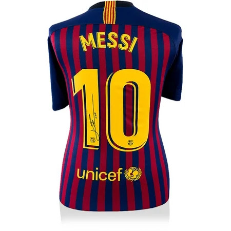 Lionel Messi Barcelona Autographed 2018-19 Home Jersey - ICONS - Fanatics Authentic Certified | Walmart (US)