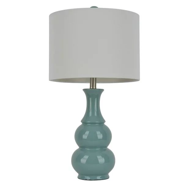 Décor Therapy Harper Aqua Ceramic Table Lamp | Walmart (US)