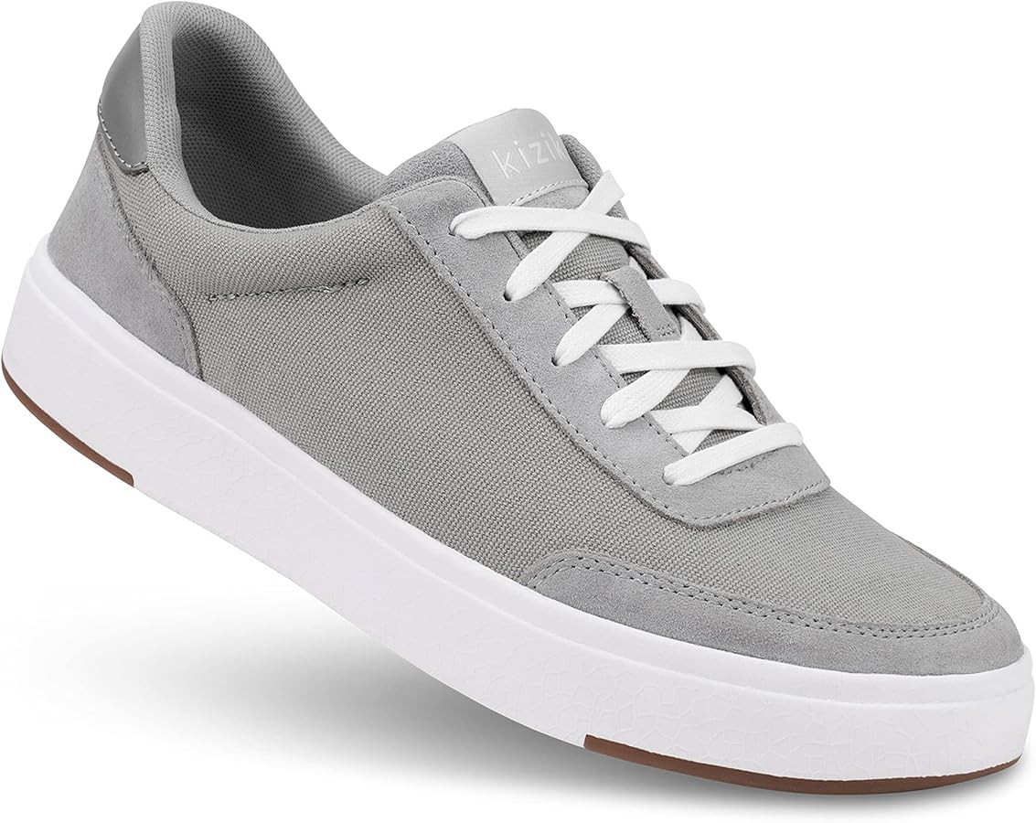 Kizik Prague Comfortable Breathable Canvas & Suede Leather Slip On Sneakers - Easy Slip-Ons | Cas... | Amazon (US)