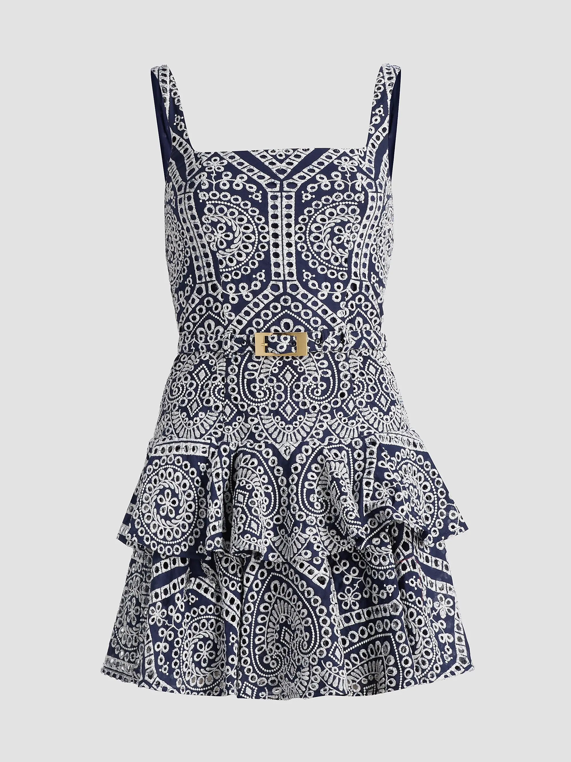 Lisette Eyelet-Embroidered Cotton Mini Dress | Saks Fifth Avenue
