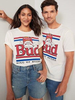 Budweiser&#xAE; &#x22;Bud, King of Beers&#x22; Gender-Neutral Graphic T-Shirt for Adults | Old Navy (US)