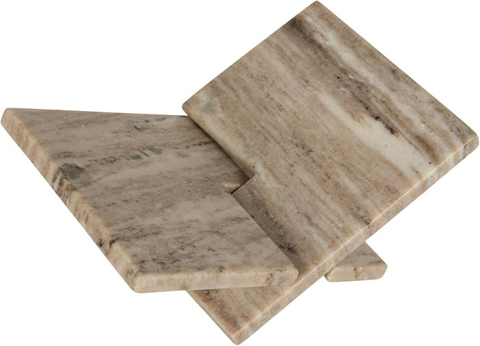 Bloomingville Decorative Marble Book Holder, Coastal Sands | Amazon (US)