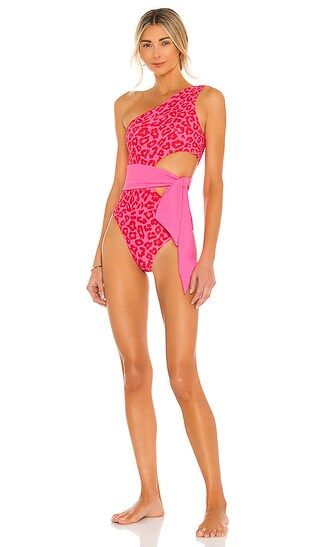 Rae One Piece in Famous High Risk Red Leopard | Revolve Clothing (Global)