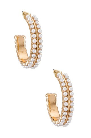 8 Other Reasons Good Day Hoops in Pearl from Revolve.com | Revolve Clothing (Global)