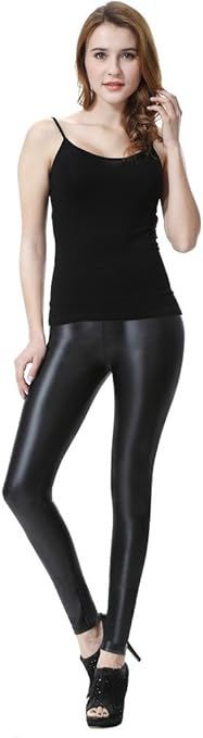 Everbellus Sexy Womens Faux Leather High Waisted Leggings | Amazon (US)