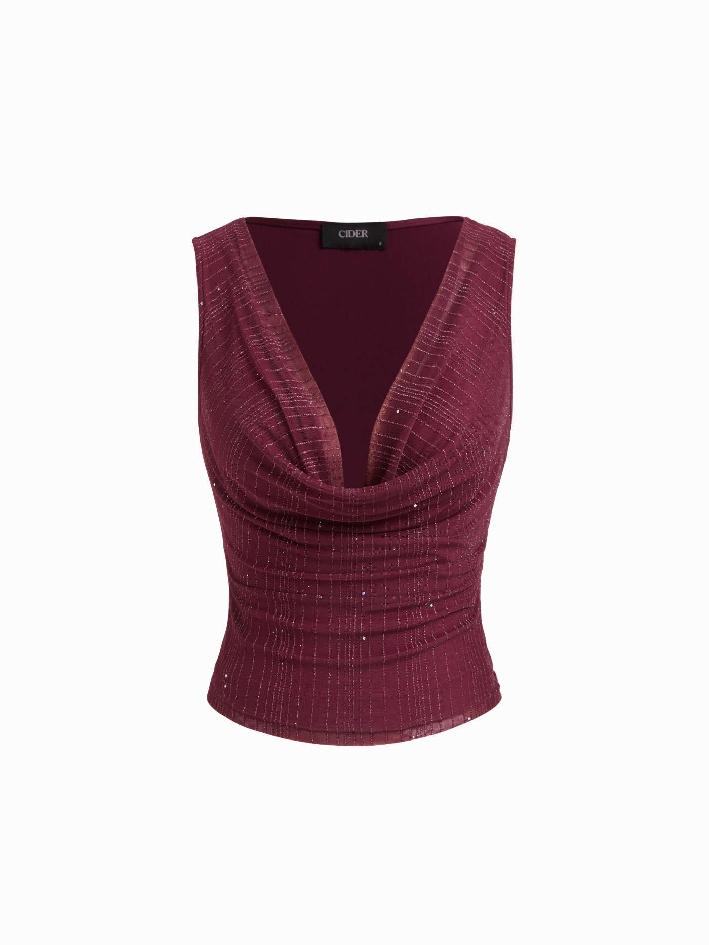 Party Dress For Party New Years Holiday Dress Valentine rush outfits Knit Fabric Cowl Neck Ruched... | Cider