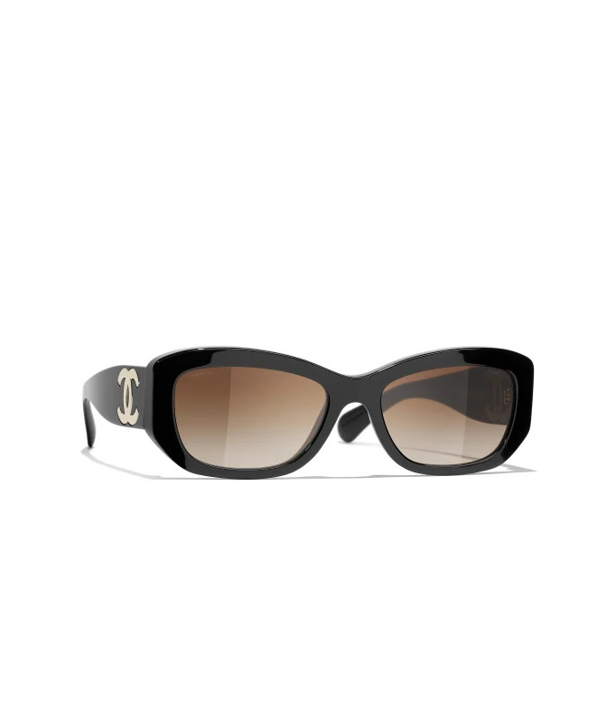 Sunglasses: Rectangle Sunglasses, acetate — Fashion | CHANEL | Chanel, Inc. (US)