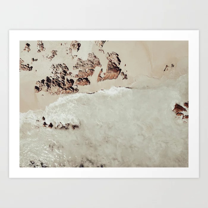 Coastal Beach Art Print | Society6