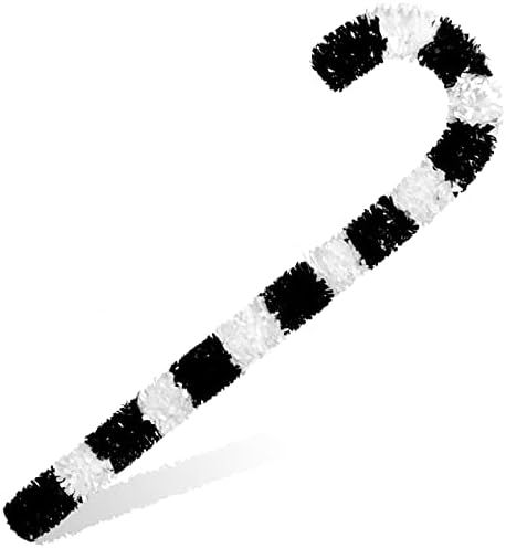 MACTING Candy Cane Christmas Decor, 50 X 15 Inches Giant Black White Detachable Tinsel Candy Cane... | Amazon (US)