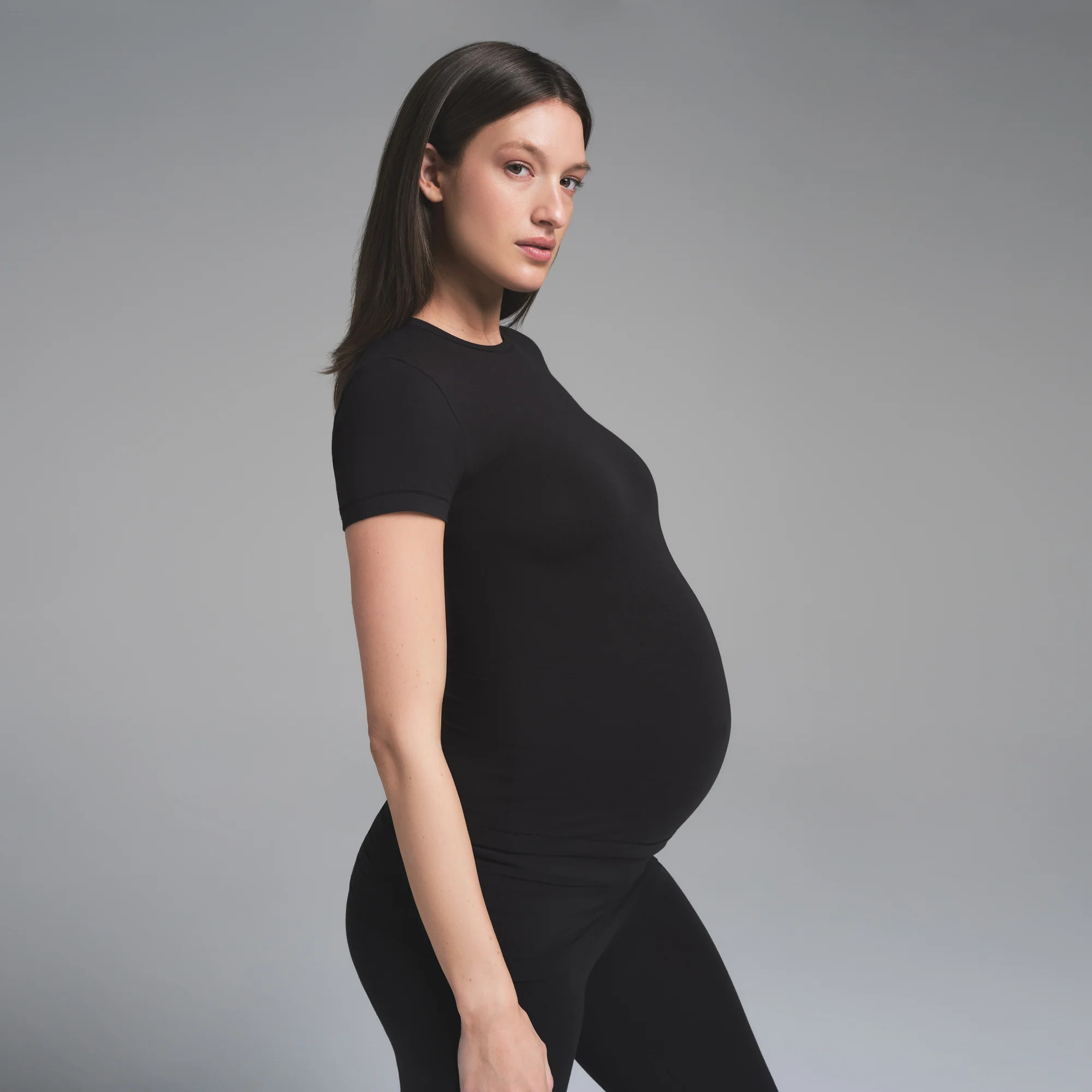 SKIMS Maternity T-Shirt | Black | 3XL | Cotton Jersey | SKIMS (US)