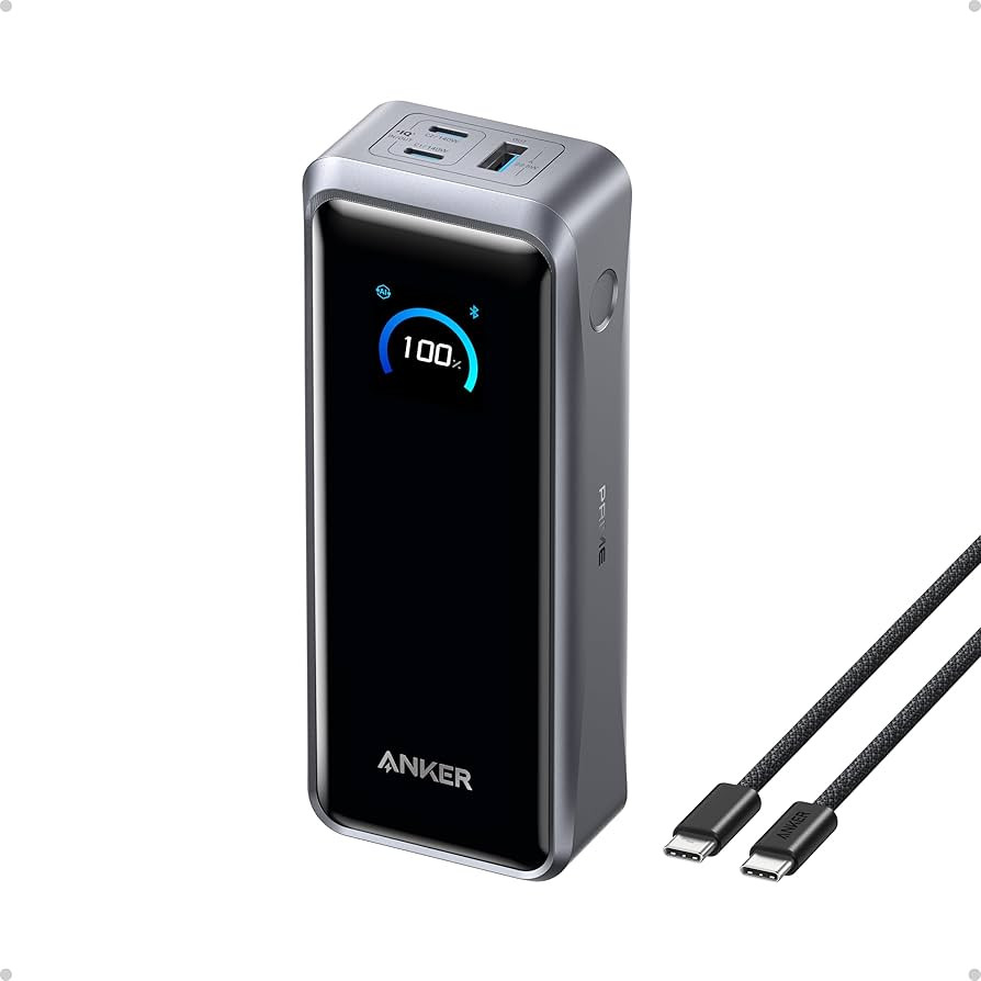 Anker Prime Power Bank, 26,250mAh 3-Port Portable Charger with 300W Max Output, Two-Way Charging,... | Amazon (US)