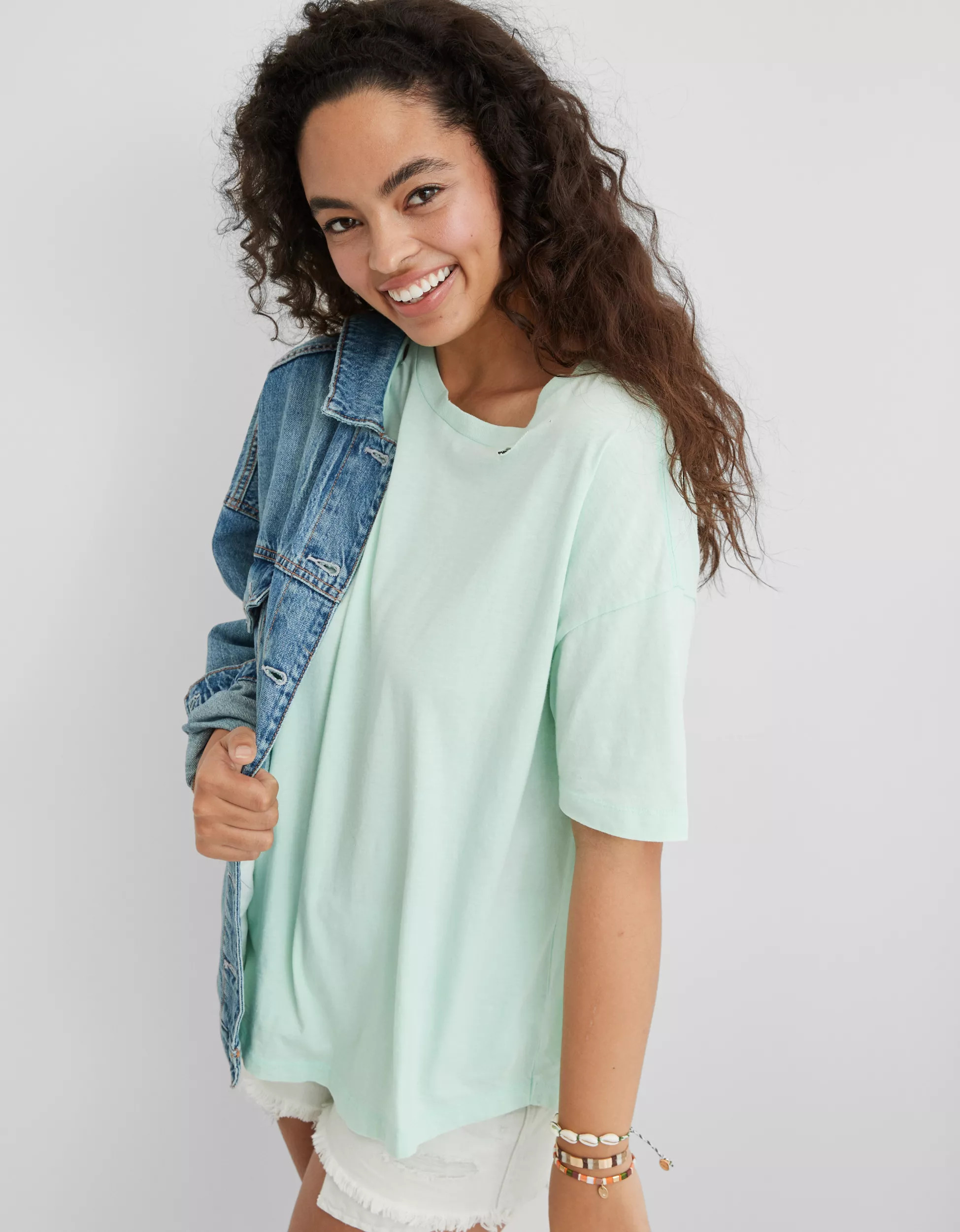 Aerie Destroyed Boyfriend T-Shirt | American Eagle Outfitters (US & CA)