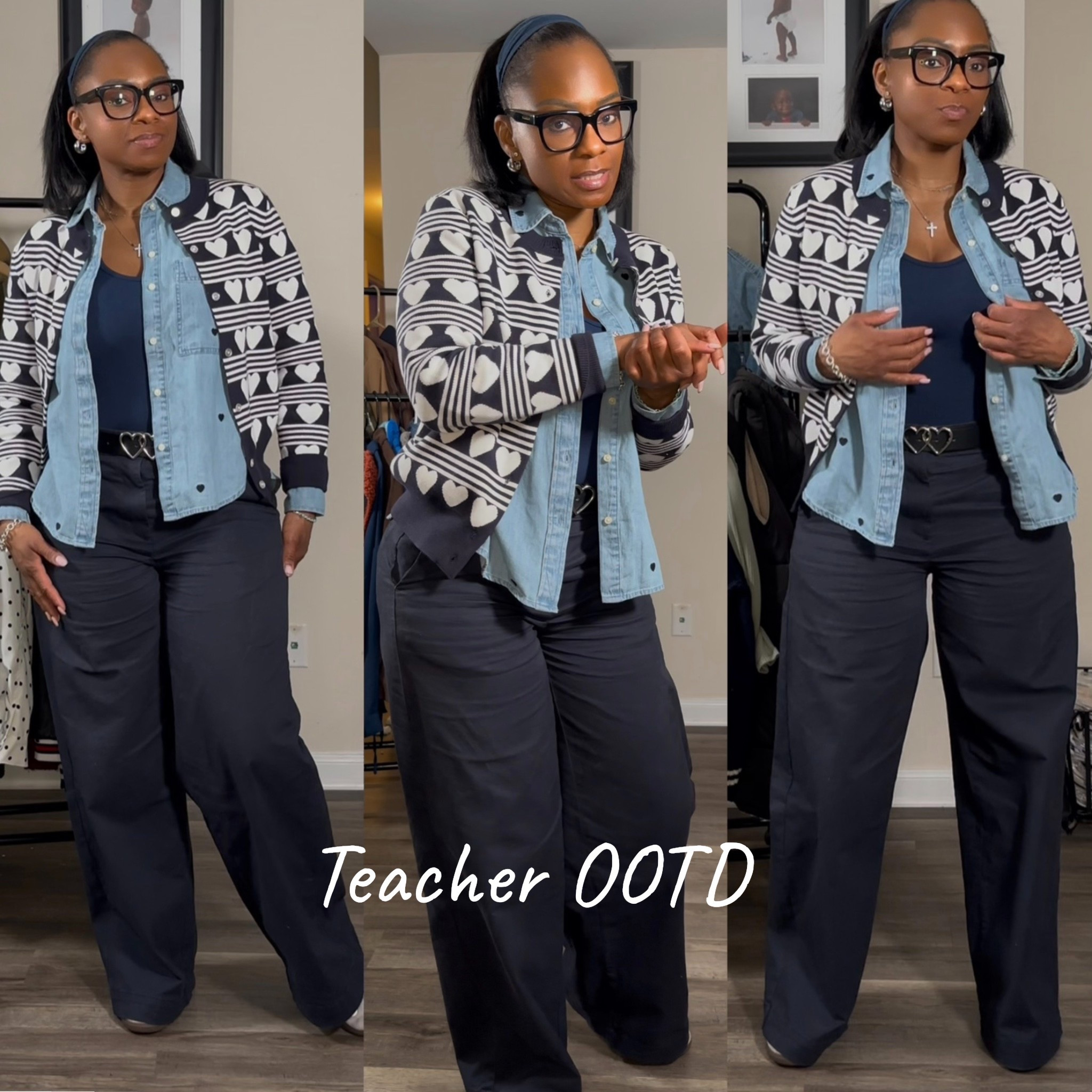 I stumbled upon this cardigan and denim shirt with hearts and instantly had to have it it also comes in blue and red but I loved the blue and white 💙🤍

#LTKootd #LTKWorkwear #LTKFindsUnder50