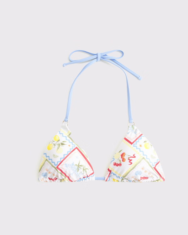 O-Ring Halter String Triangle Bikini Top | Abercrombie & Fitch (US)