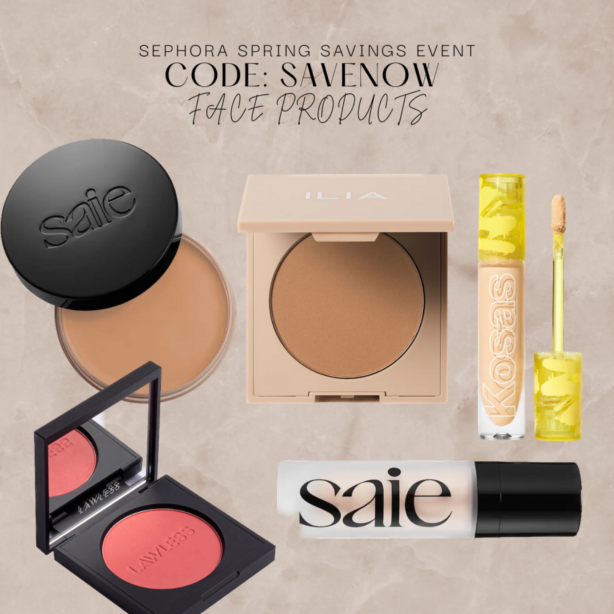 Love this cream bronzer from Saie. I have the light bronze color and I need the fair color for winter. It’s also huge and will last forever. The ilia bronzer is beautiful in color even for fair girls but I think the colors run dark. The lightest is even dark for me depending on my tan. The Kosas concealer is my favorite. Lightweight but good coverage. I have like 3 lawless blushes and want them all. The Saie gel is beautiful for under foundation or mixing with foundation or even alone for a nice glow. I also included the value pack of you want to the both colors. 

#LTKbeauty #LTKBeautySale #LTKsalealert