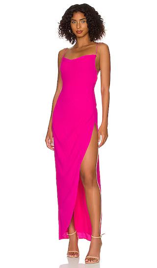 Catalina Wrap Maxi Dress in Hot Pink | Revolve Clothing (Global)