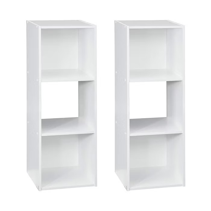 Closetmaid Home Stackable 3-Cube Cubeicals Organizer Storage, White (2 Pack) | Target