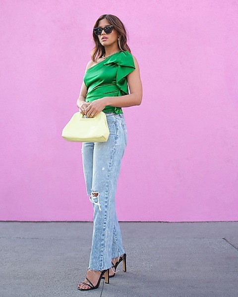 Conscious Edit Mid Rise Light Wash Ripped Boyfriend Jeans | Express