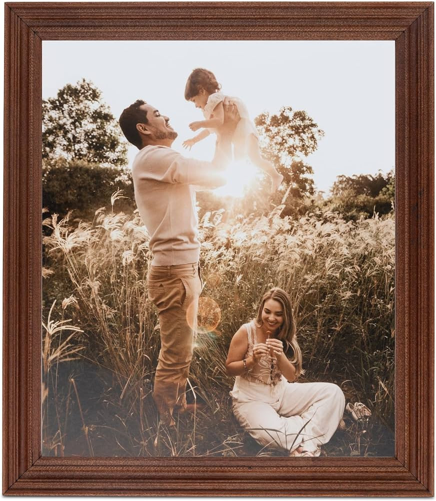 ArtToFrames 12x12 Inch Brown Picture Frame, This 1.25 Inch Custom Wood Poster Frame is Walnut - C... | Amazon (US)