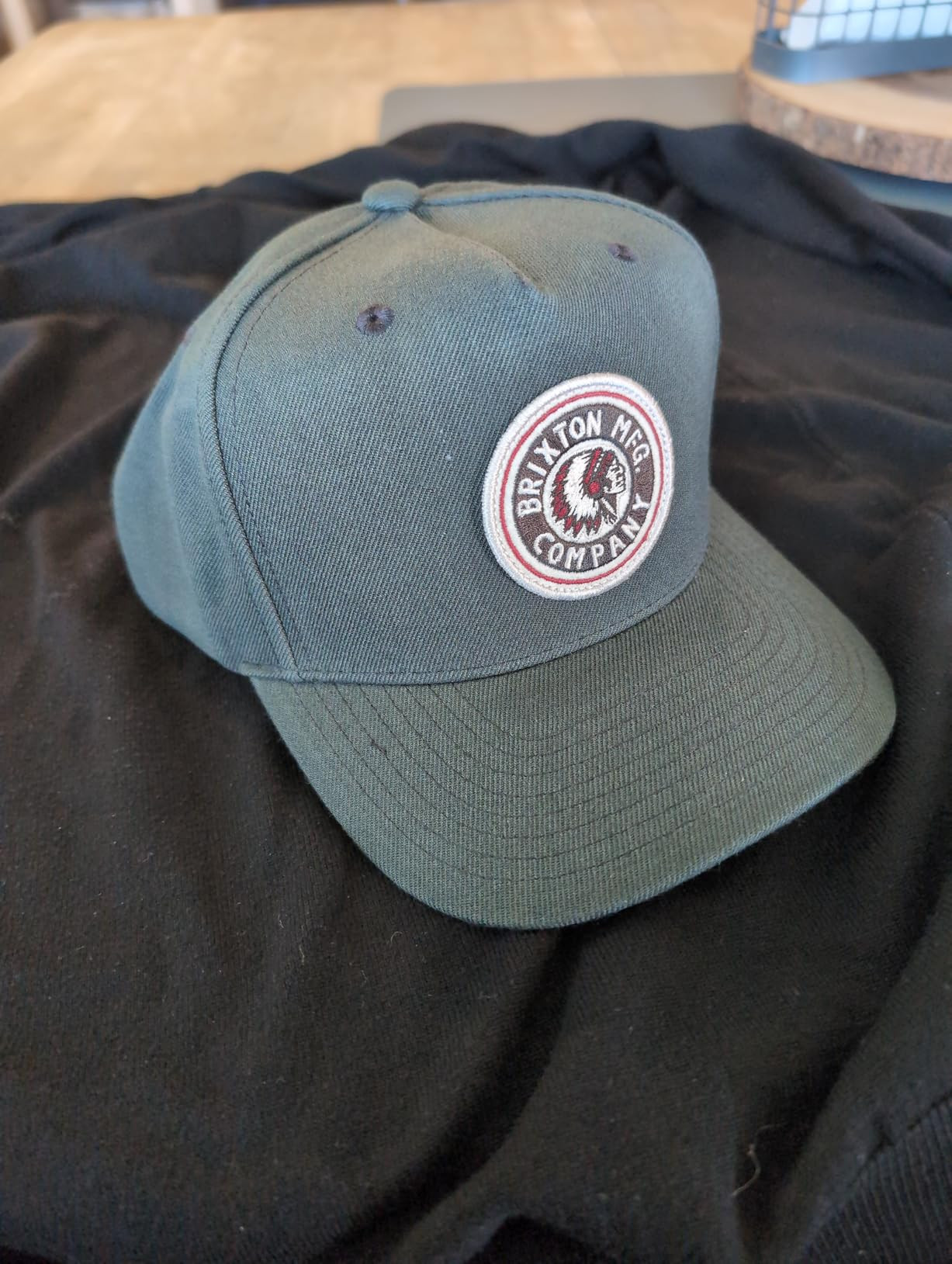 Brixton Rival Medium Profile Adjustable Snapback Hat, One Size | Amazon (US)