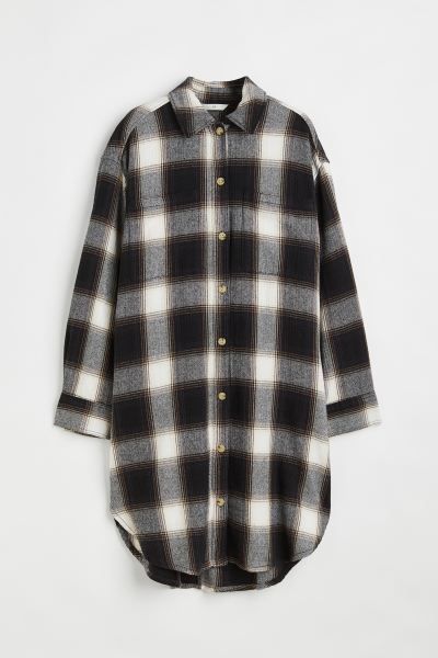 Long Flannel Shirt | H&M (US + CA)