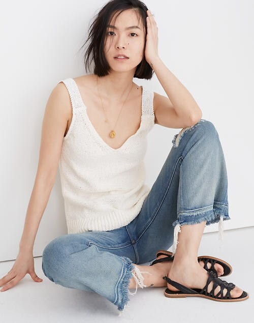 Crochet-Strap Sweater Tank | Madewell
