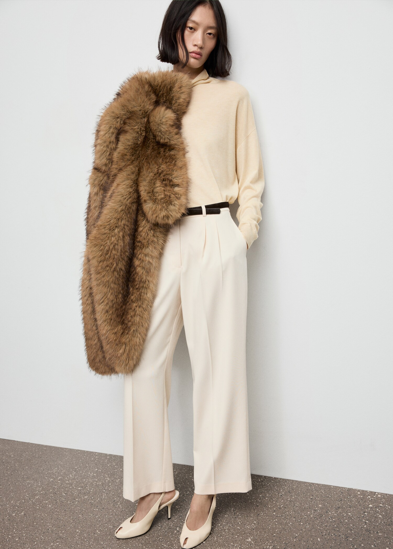 Cable-knit turtleneck sweater | Mango (US/MX/AU)