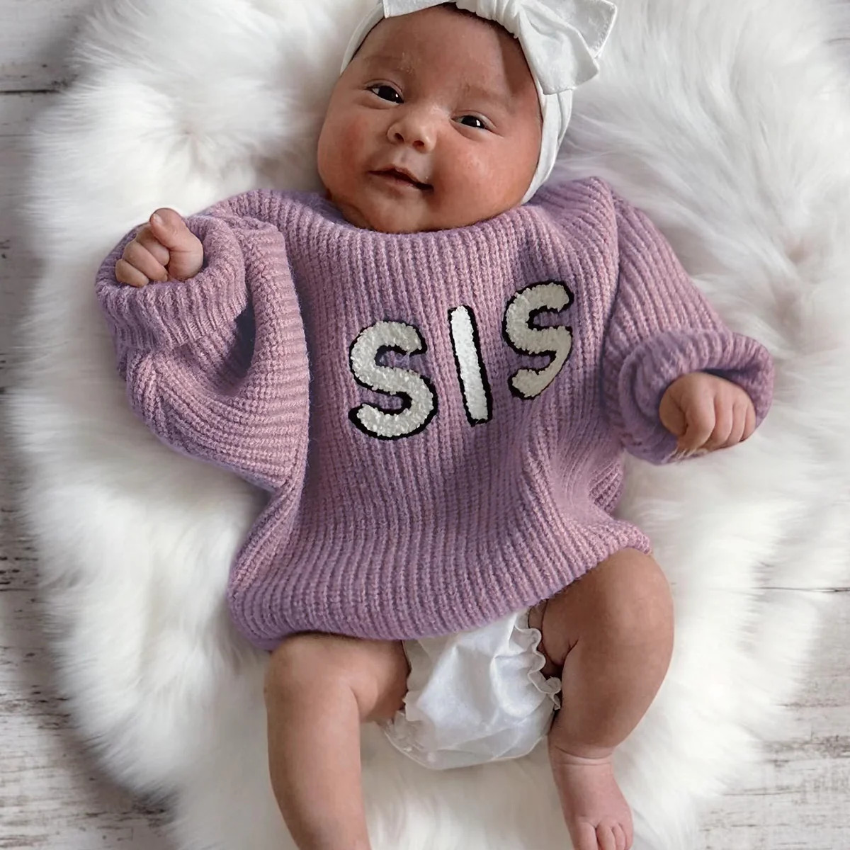 Sis Knit Sweater, Lavender | SpearmintLOVE