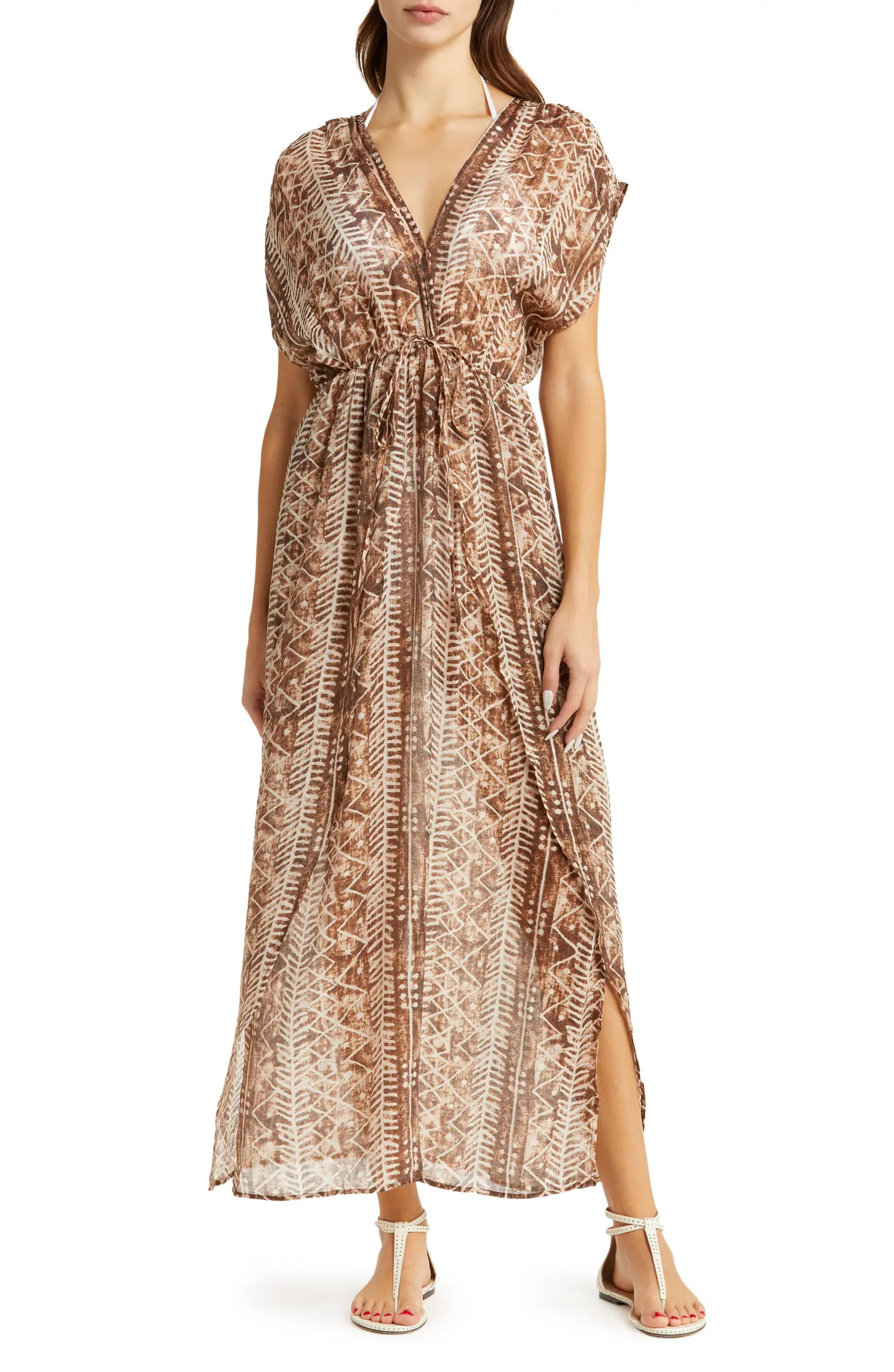 Print Cover-Up Maxi Dress | Nordstrom