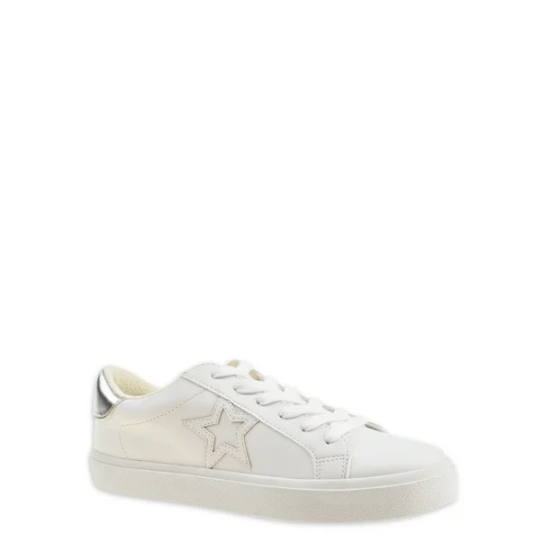 No Boundaries Women's Low Top Star Sneakers - Walmart.com | Walmart (US)