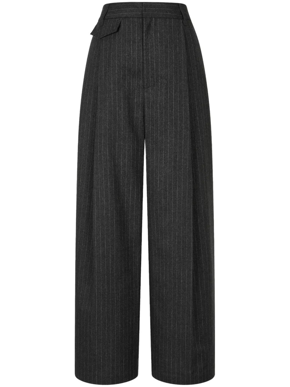 STUDIO TOMBOY Striped wide-leg Trousers  | Grey | FARFETCH AE | Farfetch Global