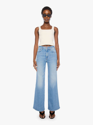 The Hustler Roller Double Sneak - Saddle Up | Mother Denim