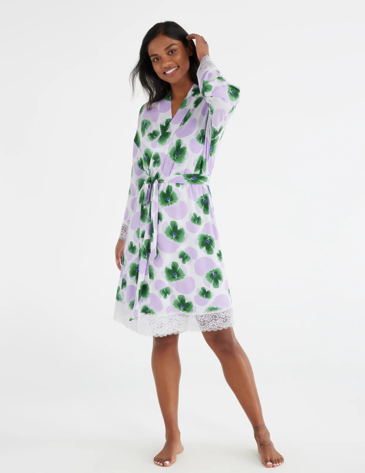 Lace Trim Robe - Sale | Knix