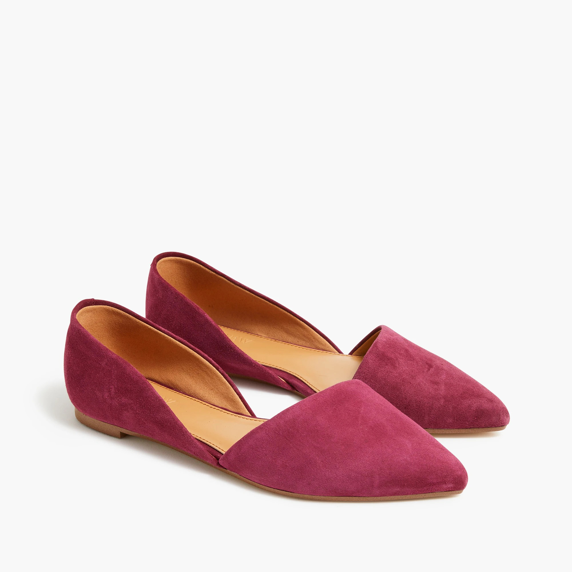 Zoe suede d'Orsay flats | J.Crew Factory