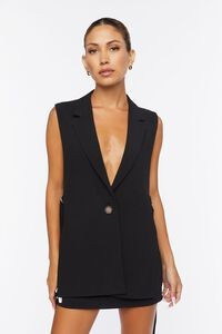 Notched Button-Front Blazer Vest | Forever 21 | Forever 21 (US)