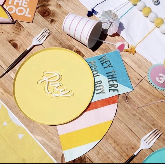 Custom Acrylic Place Settings | Etsy (US)