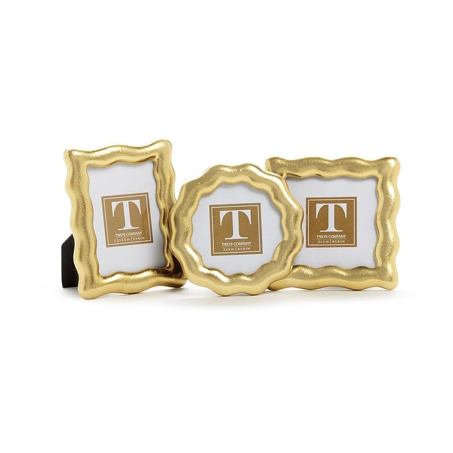 Two's Company Set of 3 Vintage Ore Photo Frame in 3 Shapes | Amazon (US)