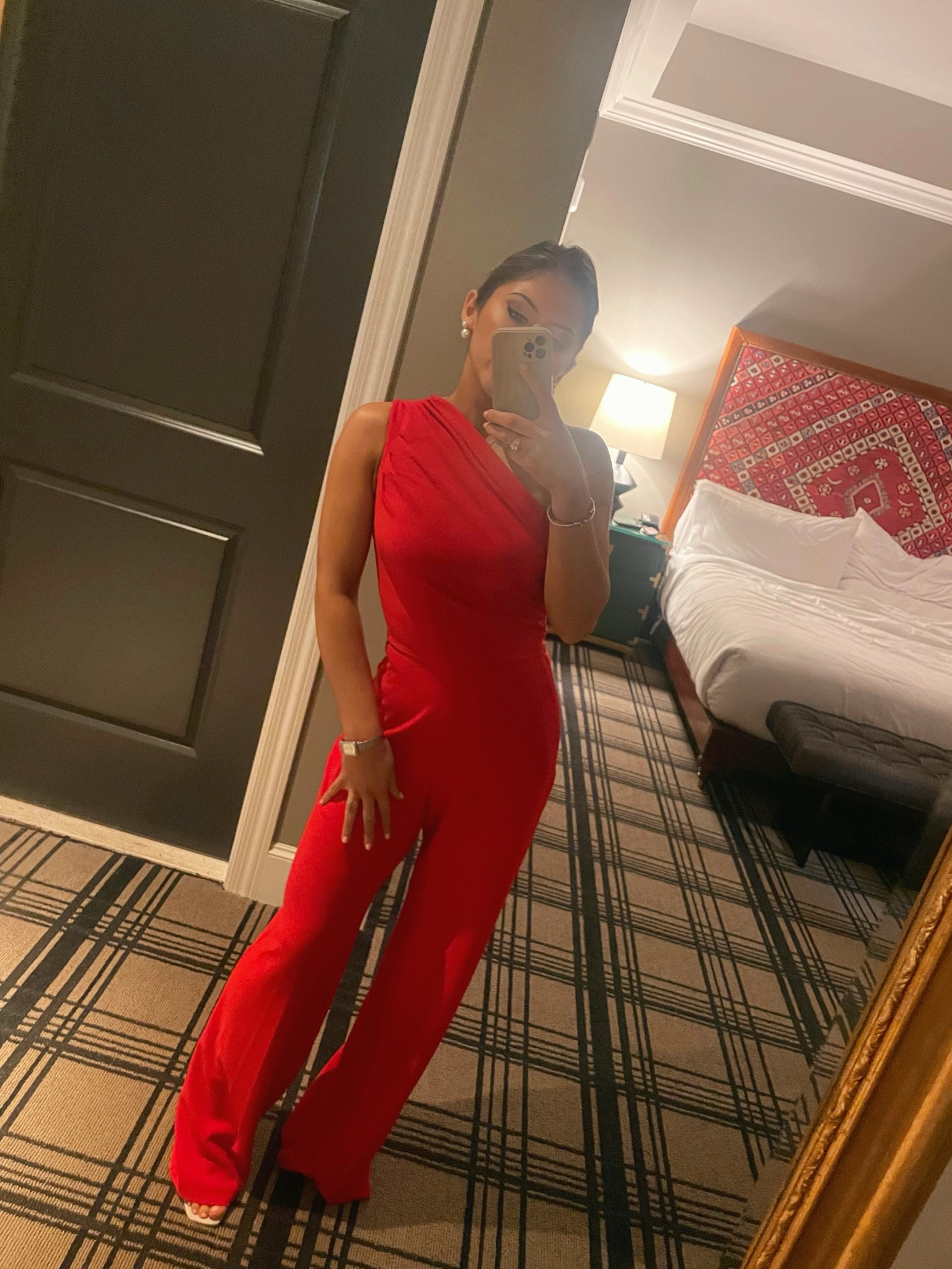 Rehearsal dinner fit 
Red jumpsuit 

#LTKbeauty #LTKsalealert #LTKstyletip
