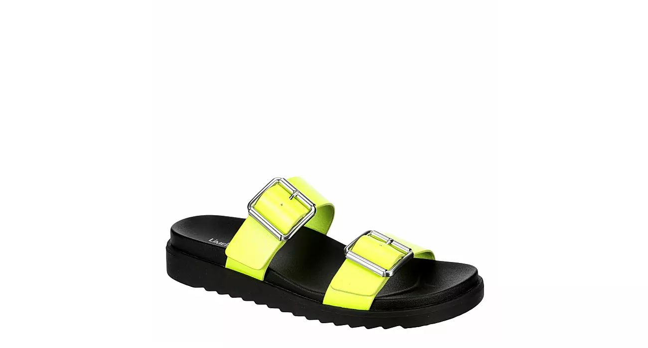 Limelight Womens Odessa Slide Sandal - Yellow | Rack Room Shoes