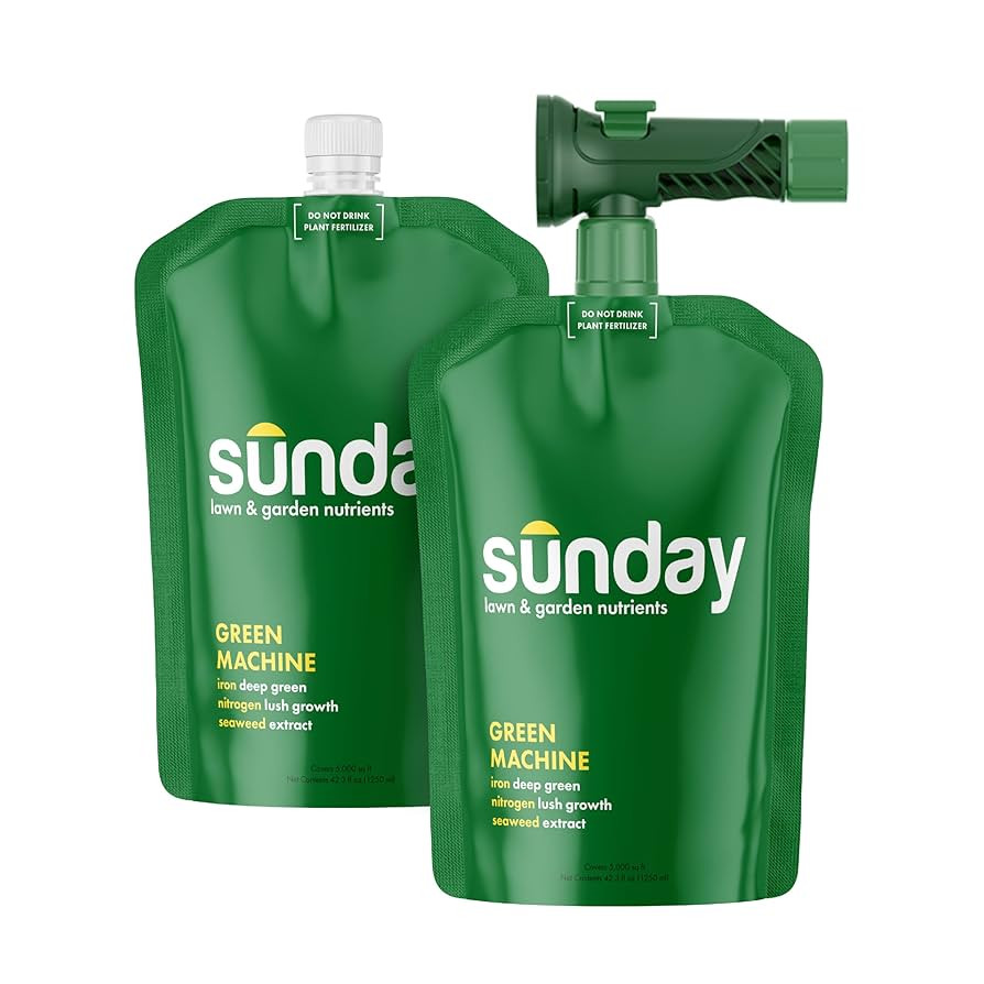 Sunday Green Machine Fertilizer, 42.3oz, 2 Pack - Liquid Lawn Fertilizer for Lush Growth - Includ... | Amazon (US)